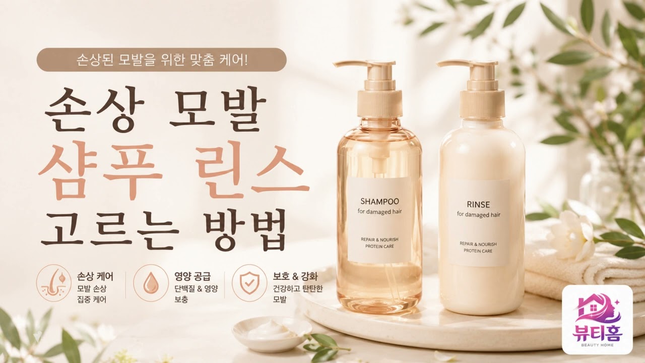 손상 모발 샴푸 린스 고르는 방법