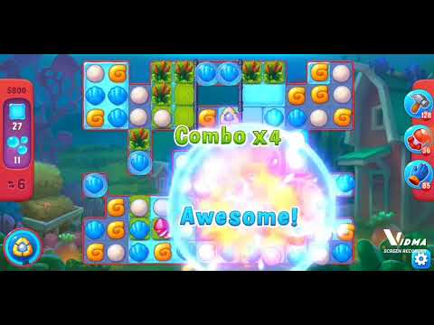 Fishdom. 5800 hard level no boosters and diamonds - 11 moves