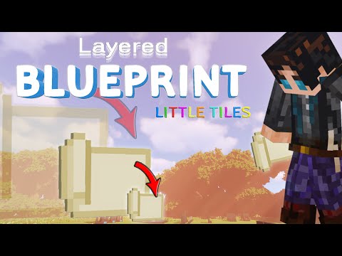 Little Tiles Tutorial - Layered Blueprints / Elevator Doors 📋 Modded Minecraft Guide