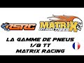  Pneus Red Giant Matrix seuls à coller (2) buggy 1/8 Matrix Racing tires RSRC