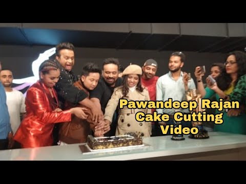 Indian Idol 12 Winner Pawandeep Rajan Cake Cutting With Arunita Kanjilal and Shanmukha Priya