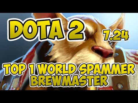 Top 1 World Brewmaster Spammer [4100+ Matches] [Dota 2] [7.24] [haha] [Gameplay] [POV]