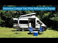 2023 Rize 18A Class B Camper Van Has A Bathroom & Rooftop Tent!
