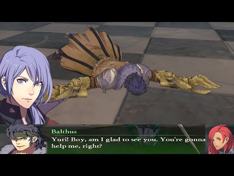 Fire Emblem Warriors: Three Hopes - Yuri and Hapi reunite with Balthus + Balthus's death quote