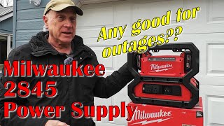 Milwaukee 2845 Carry-On 3600W/1800W Power Supply:  Review