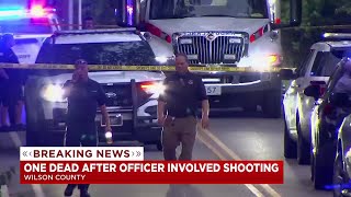 Suspect killed in officer-involved shooting following hours-long standoff in Wilson County
