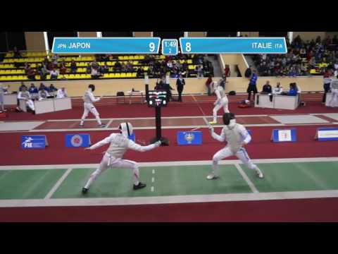 T8. ITALIE - JAPON. Foil men teams.