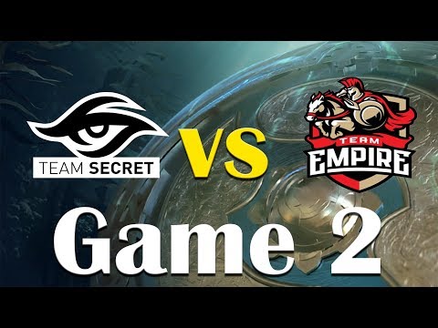 The International 2017 Team Secret vs Team Empire Game 2 Group stage
