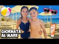 INTERA GIORNATA AL MARE FIGLIACHIARA E FIGLIODIEGO FANNO IL BAGNO PER LA PRIMA VOLTA DI QUEST ANNO