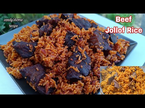 This Beef Ghana Jollof Recipe Is Soo Delicious/How To Make The Perfect Beef Jollof Rice.