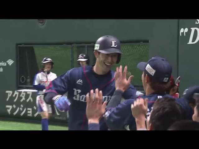 【9回表】ライオンズ・外崎がホークスの守護神・サファテから勝ち越しホームランを放った!!  2018/3/7 H-L