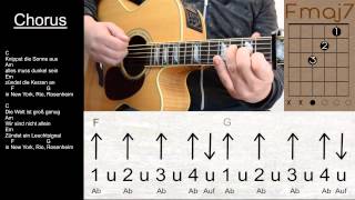 Sportfreunde Stiller - New York,Rio,Rosenheim / Lyrics, Akkorde, Gitarre, Lesson, Tutorial