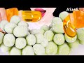 ASMR HONEY JELLY FROZEN GRAPE SHINE MUSCAT 꿀젤리 얼린과일 샤인머스켓 포도 EATING SOUN