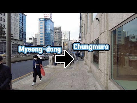 🇰🇷 4 Line🚦Myeong-dong ➞ Chungmuro🚦Myeong-dong ➞ Chungmuro🚦Myeong-dong ➞ Chungmuro🚦명동 ➞ 충무로🚦4K