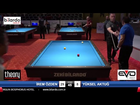 İREM ÖZDEN & YÜKSEL AKTUĞ Bilardo Maçı - 2018 ERKEKLER 2.ETAP-1.Ön Ön Eleme