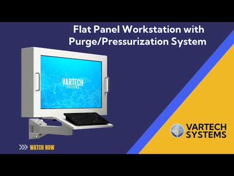 32” Flat Panel PC Workstation with Purge/Pressurization System for Hazardous Environments