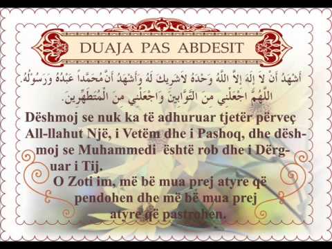 Duaja pas abdesit
