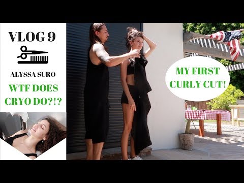 Vlog 9// MY FIRST CURLY CUT + TRYING A CRYOTHERAPY FACIAL?!