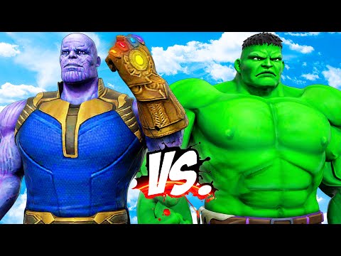 THANOS vs HULK - INFINITY BATTLE - EPIC SUPERHEROES WAR