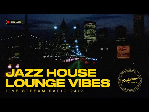 🔴 Jazz House Radio 24/7 | Chillout Lounge Music & Cozy Wine Bar Vibes 🍷