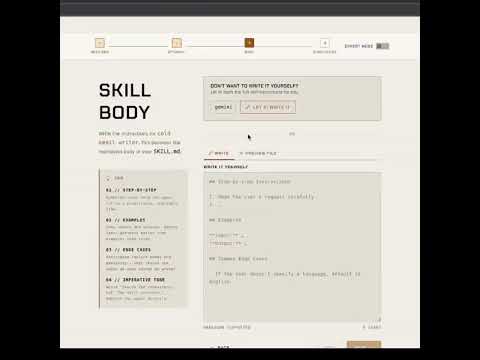 Agent Skill Generator 소개 영상