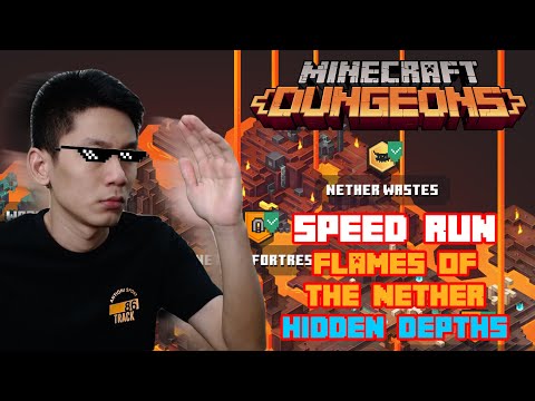 Speed Run Flames of the Nether, Hidden Depths DLC [Default] Minecraft Dungeons