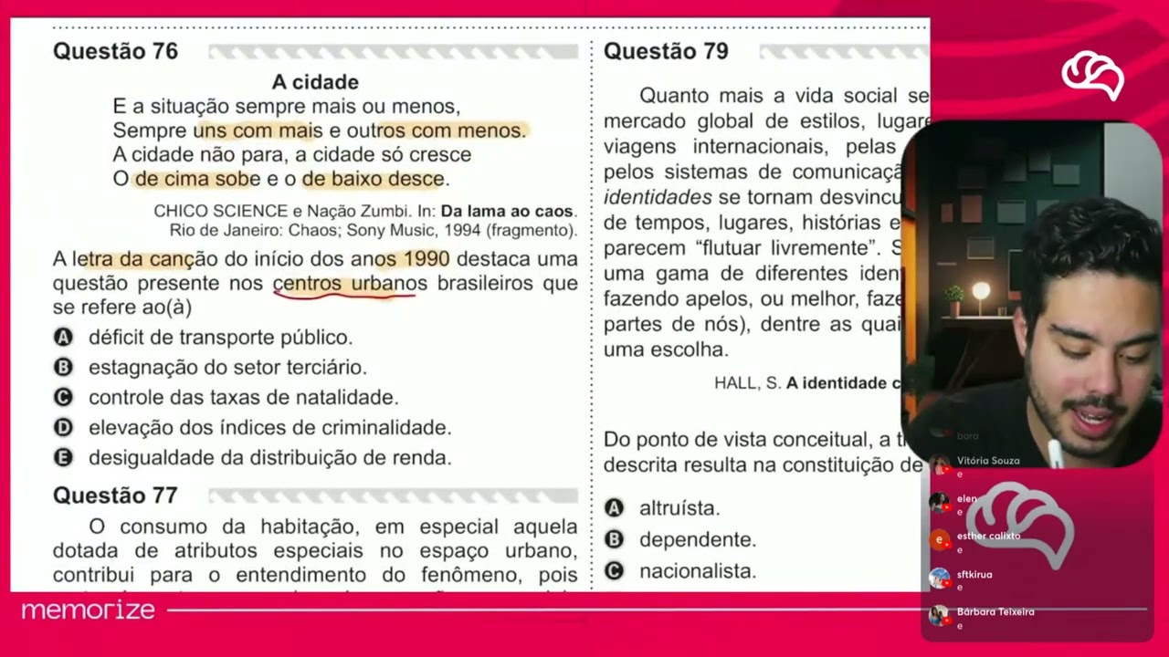 Resolução em Vídeo — Questão 76 ENEM 2019 PPL