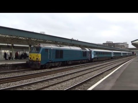 67001 with the WAG Express at Newport on 19/3/16
