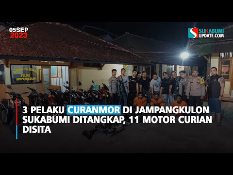 3 Pelaku Curanmor di Jampangkulon Sukabumi Ditangkap, 11 Motor Curian Disita