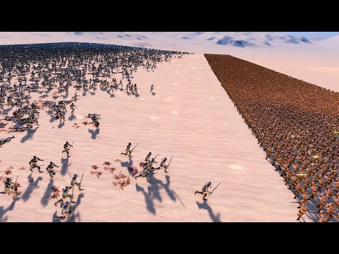 20.000 Heavy Knight vs 7.000 Japanese Soldiers | Ultimate Epic Battle Simulator