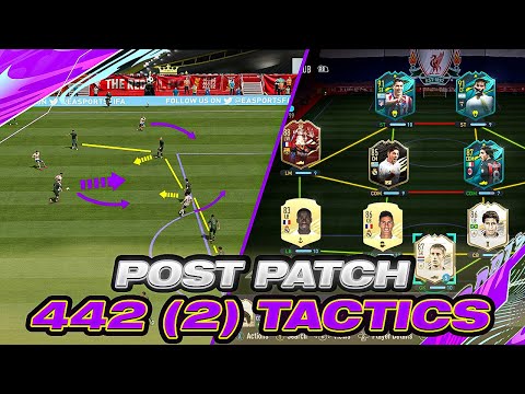 THE BEST COUNTER TO THE 532?! INSANE **UPDATED** 442 POST PATCH CUSTOM TACTICS/INSTRUCTIONS! FIFA 21