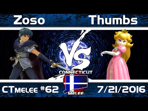 CTmelee #62 - Zoso (Marth) vs. Thumbs (Peach) - Grand Final SSBM Tournament