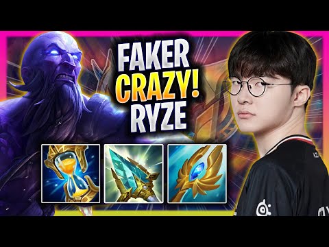 FAKER CRAZY GAME WITH RYZE! - T1 Faker Plays Ryze MID vs Jayce! | Season 2025