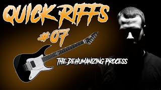 Chimaira THE DEHUMANIZING PROCESS Guitar Lesson | Quick Riffs #07