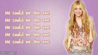 Hannah Montana - He Could Be The One (Lyrics Video) HD