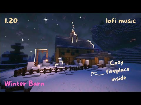 Chill Out in a Winter Barn in Minecraft 1.20 🍀