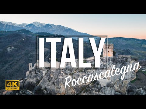 Castle of Roccascalegna in Italy 4K