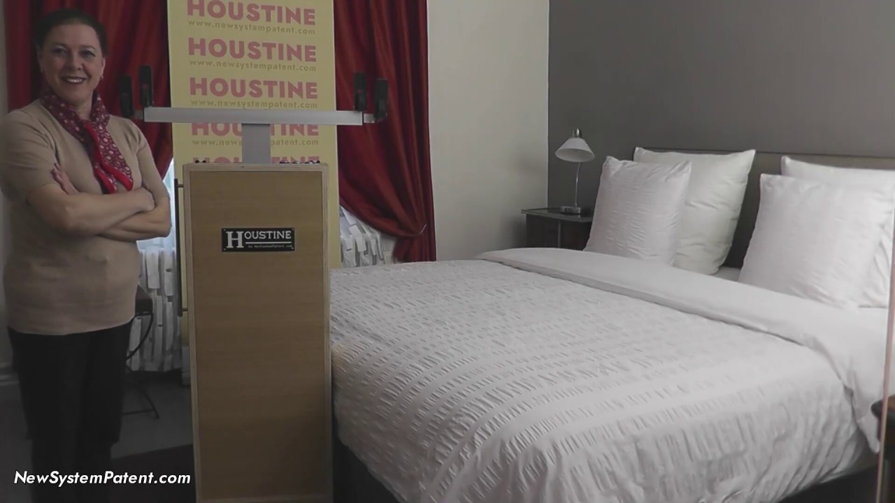 Mini-démo houstine - la housseuse déhousseuse de couettes motorisée