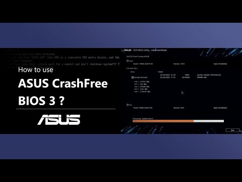 How to Use ASUS CrashFree BIOS 3 ?   | ASUS SUPPORT