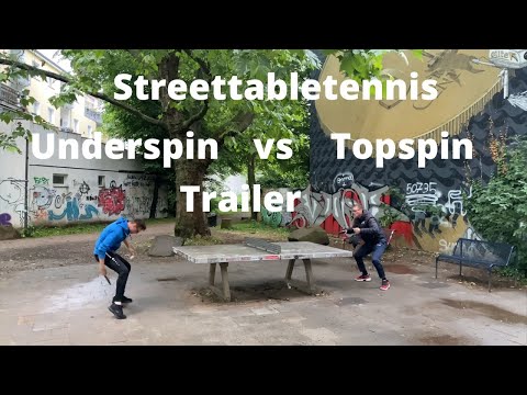 Cologne Streettabletennis, Anti Spin vs Offensive, #germany #topspin #underspin #sports - Trailer! 🏓