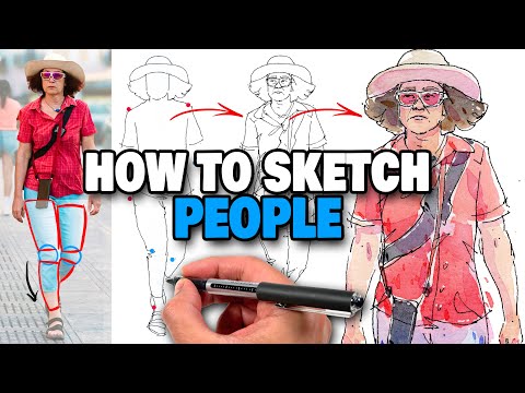 How To Sketch PEOPLE Loosely & Accurately!