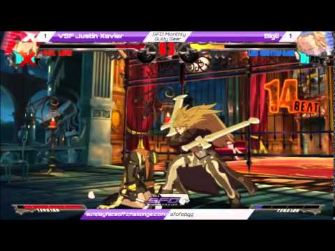 SFO Monthly Feb 2015 - GGXrd - Losers Final - VSF Justin Xavier vs Bigli