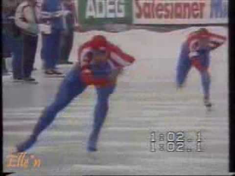 World Cup Innsbruck 1989 - 1000 m Thometz - Jansen