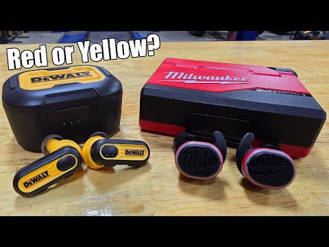 Dewalt Pro-X1 Wireless Earbuds Vs Milwaukee Bluetooth Jobsite Ear Buds