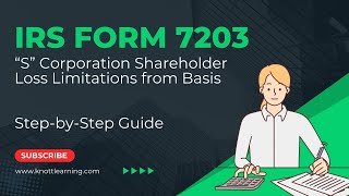 IRS Form 7203 - S Corporation Loss Limitations on Stock Basis