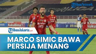 Aksi Bomber Maut Persija Jakarta Marko Simic Berhasil Bawa Macan Kemayoran Menang atas Maung Bandung