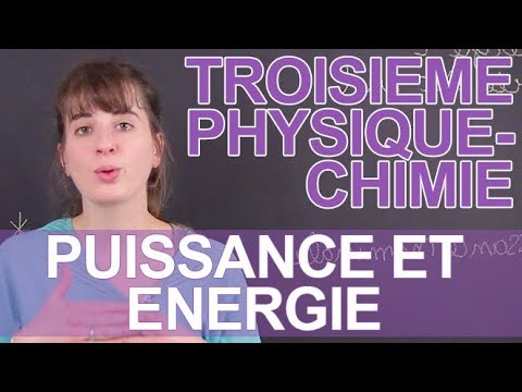 Puissance et énergie