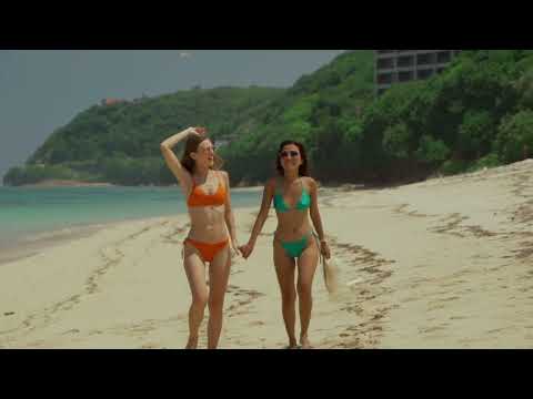 two bikini girls on the beach (fullHD) - shorts