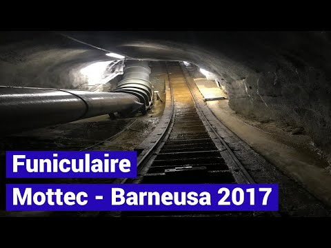 Standseilbahn Funiculaire Mottec - Barneusa Turtmannstausee - lange Seilbahnen Teil 12 Video 2017