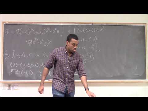 Math 392 Lecture 4 - Line Integrals over vector fields; The work integral